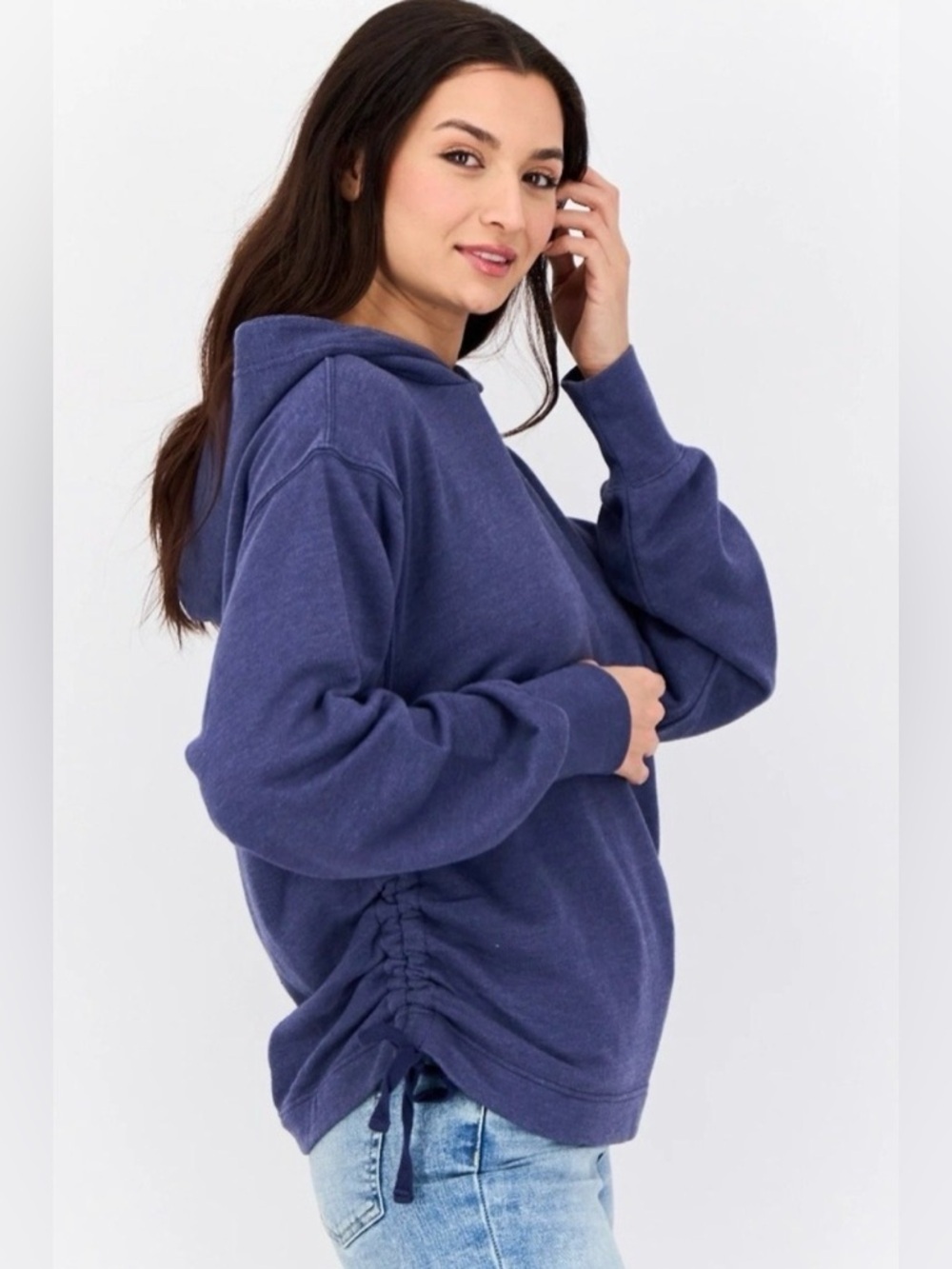 Aerie Side Ruched Hoodie